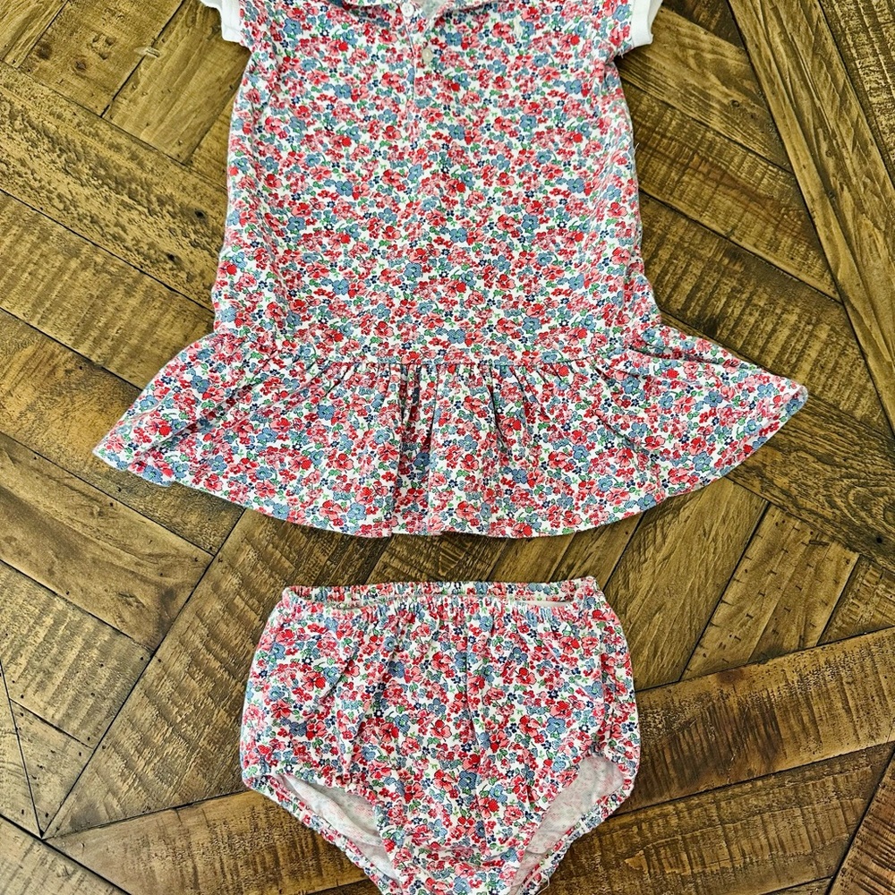 Ralph Lauren Floral Girls Dress Set